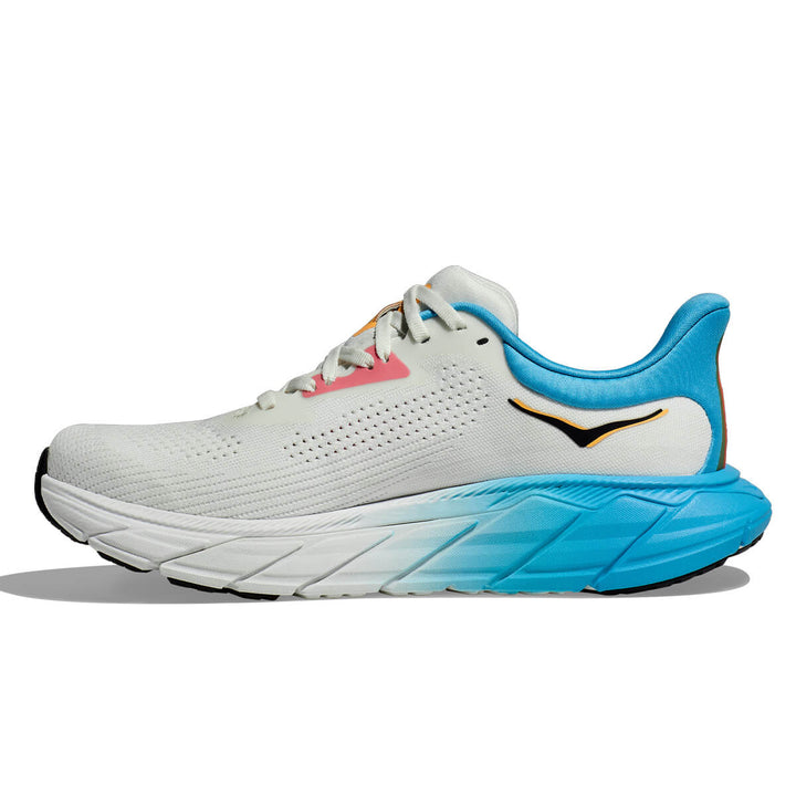 Hoka Arahi 7 Womens | Blanc De Blanc / Swim medial