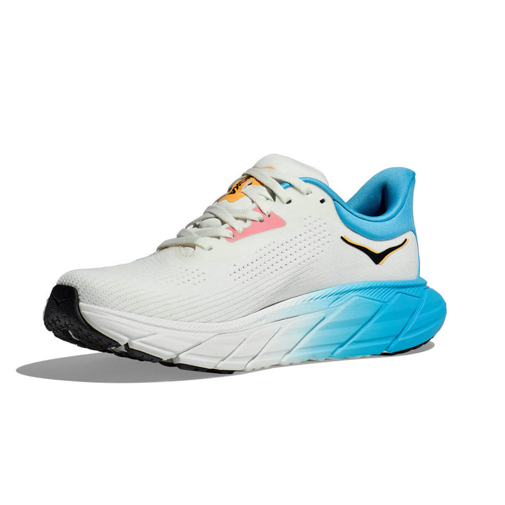 Hoka Arahi 7 Womens | Blanc De Blanc / Swim side