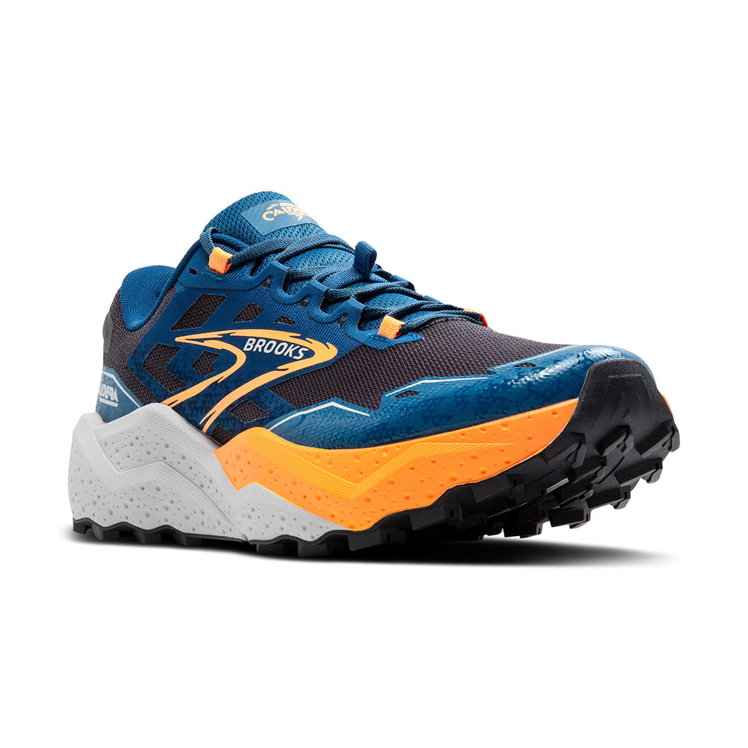 Brooks Caldera 7 Mens | Ebony/blue Sapphire/orange front