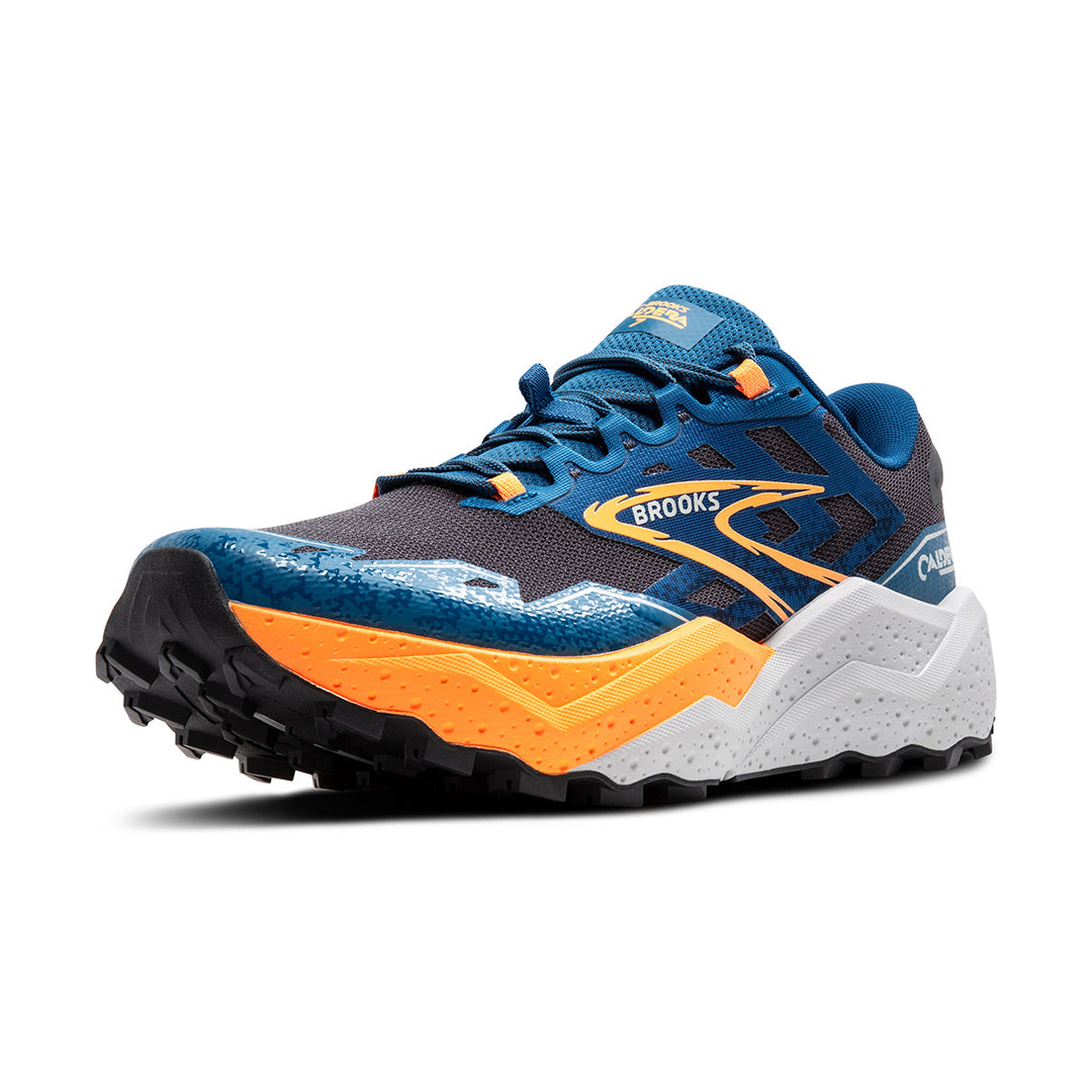 Brooks Caldera 7 Mens | Ebony/blue Sapphire/orange