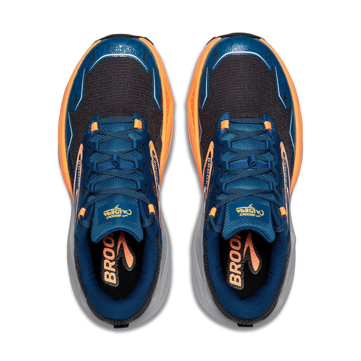 Brooks Caldera 7 Mens | Ebony/blue Sapphire/orange top