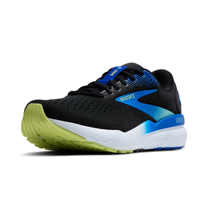 Brooks Ghost 16 Mens | Black/cobalt/neo Yellow