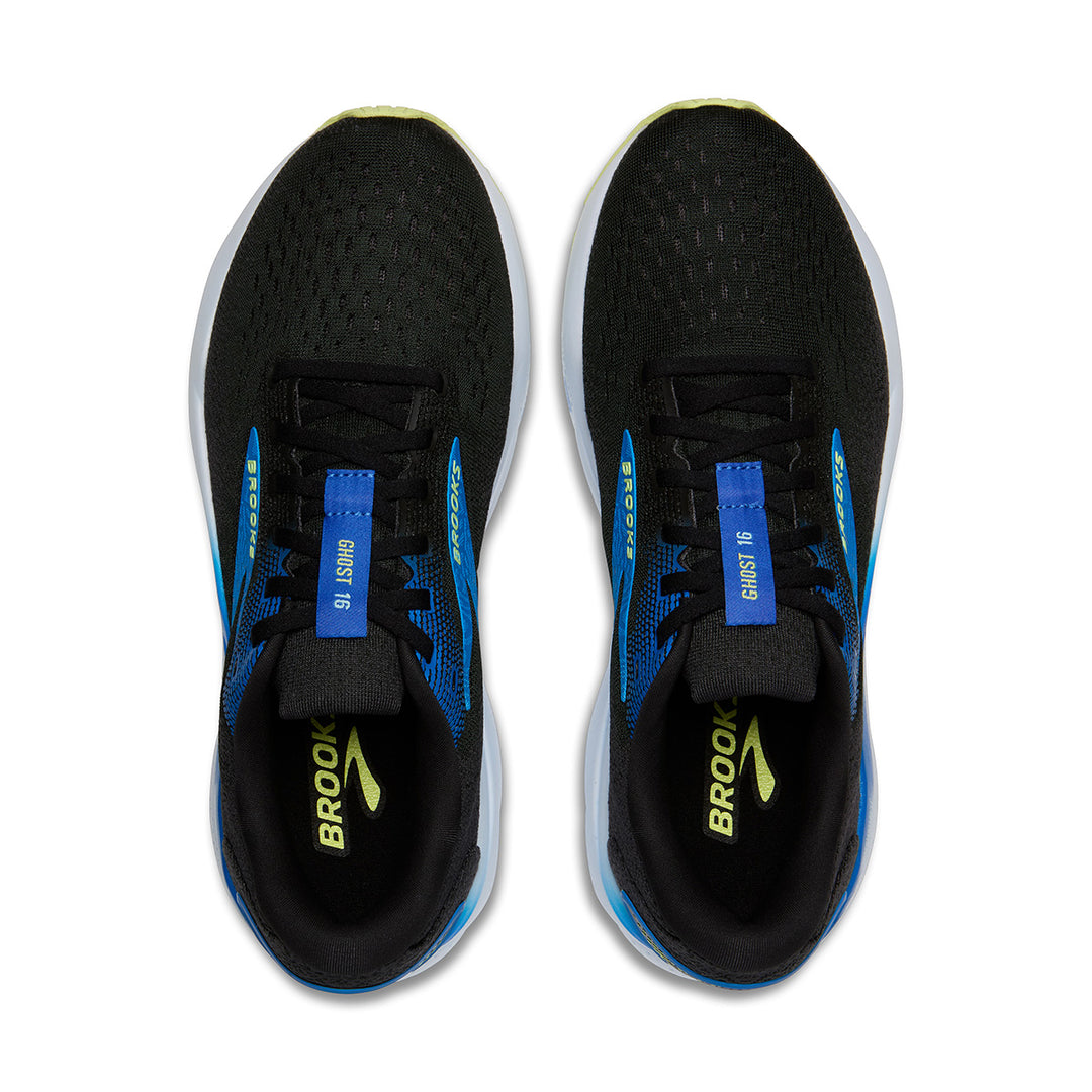 Brooks Ghost 16 Mens | Black/cobalt/neo Yellow