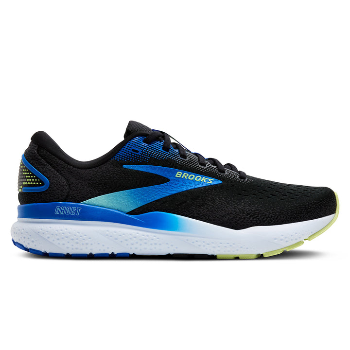 Brooks Ghost 16 Mens | Black/cobalt/neo Yellow