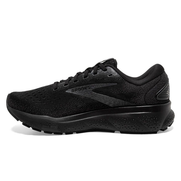 Brooks Ghost 16 Womens Running Shoes | Black/black/ebony side