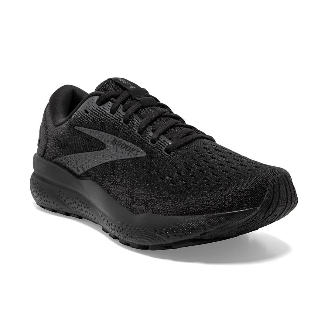 Brooks Ghost 16 Womens Running Shoes | Black/black/ebony front 2