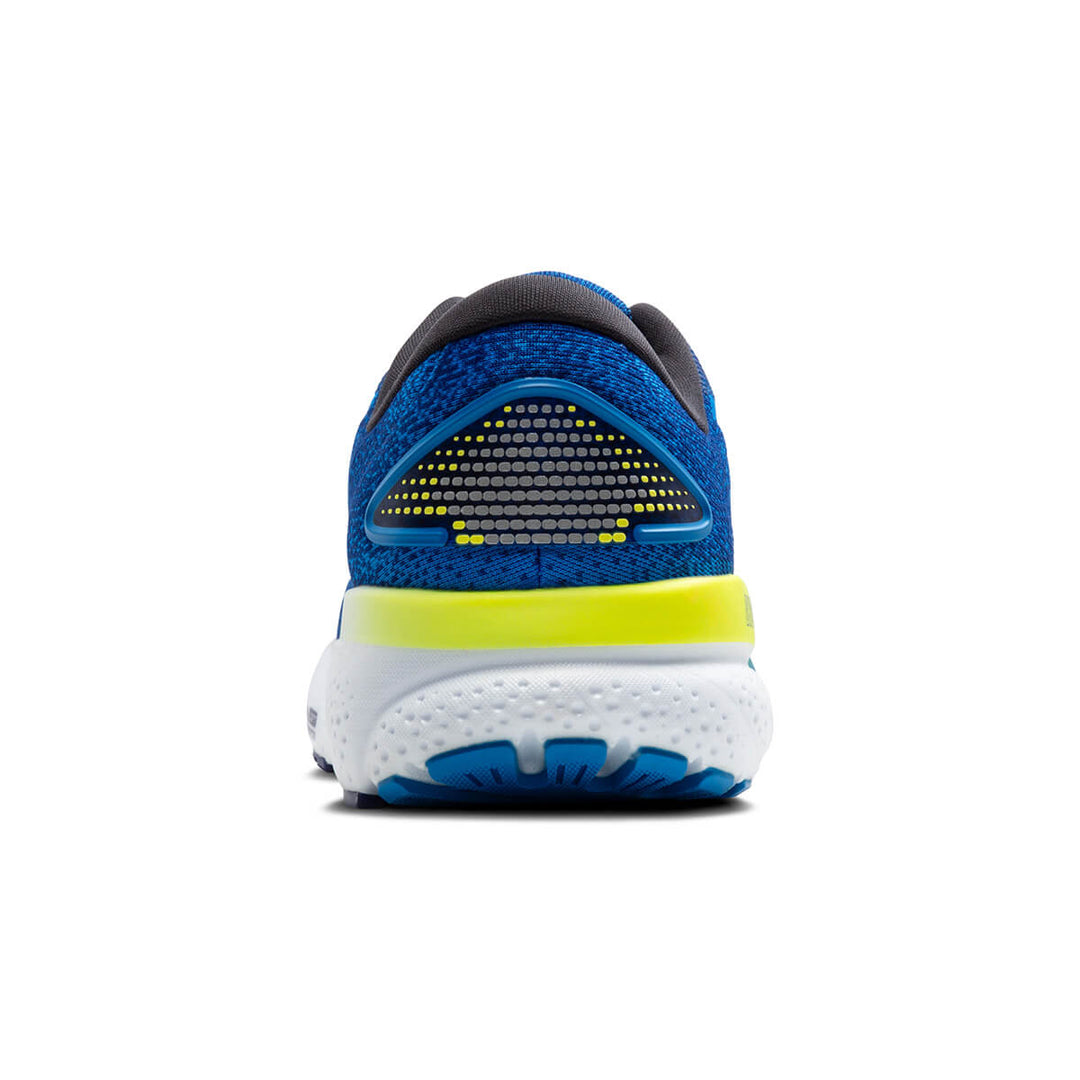 Brooks Ghost 16 Mens Running Shoes | Electric Blue/navy/lemon back