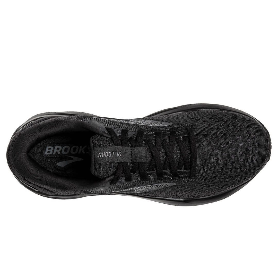 Brooks Ghost 16 Mens Running Shoes | Black/black/ebony top