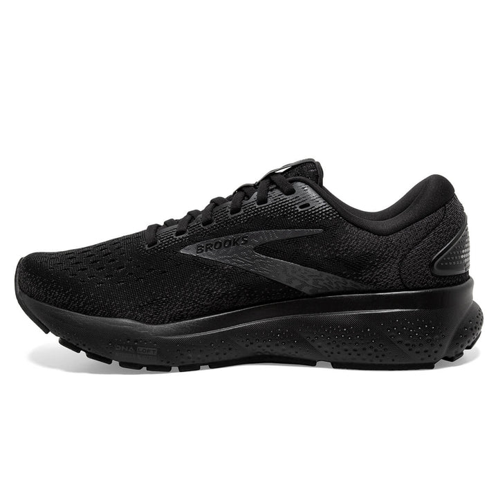 Brooks Ghost 16 Mens Running Shoes | Black/black/ebony side