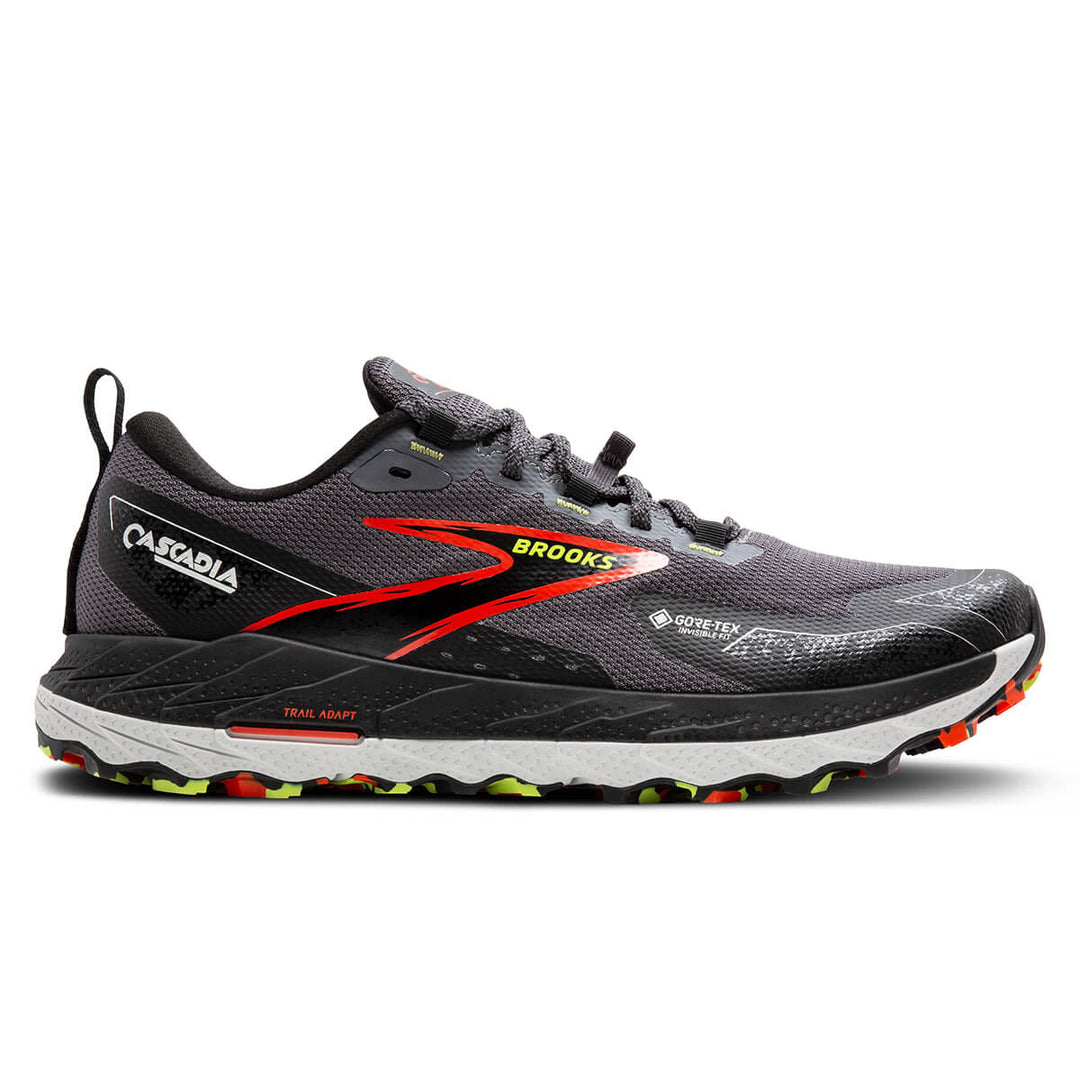 Brooks Cascadia 18 GTX Mens Trail Shoes | Blackened Pearl