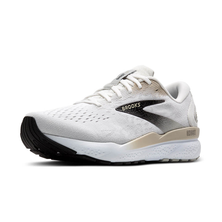 Brooks Ghost 16 Mens Running Shoes | White/pelican/oyster front