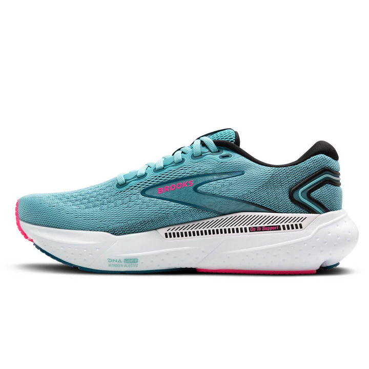 Brooks Glycerin GTS 21 Womens | Moroccan Blue medial side