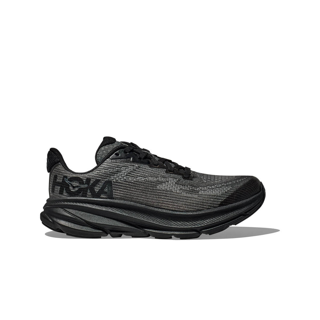 Hoka Clifton 9 Junior | Black / Carbon Black running shoes