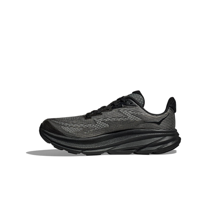 Hoka Clifton 9 Junior | Black / Carbon Black back