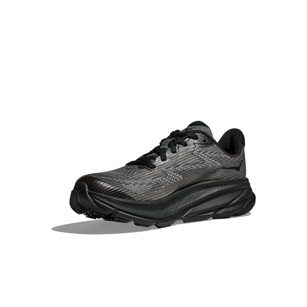 Hoka Clifton 9 Junior | Black / Carbon Black cushioning