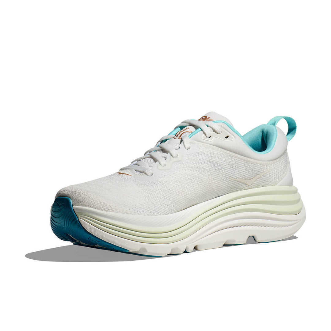 Hoka Gaviota 5 Womens | Frost / Rose Gold side