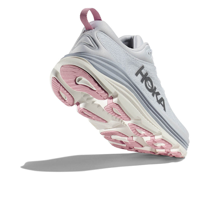 Hoka Gaviota 5 Womens | Sea Ice / Pink Twilight back lift