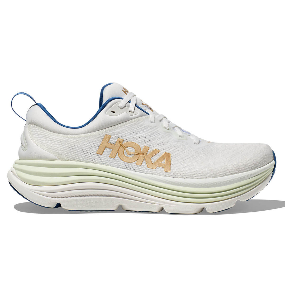 Hoka Gaviota 5 Mens | Frost / Gold running shoes