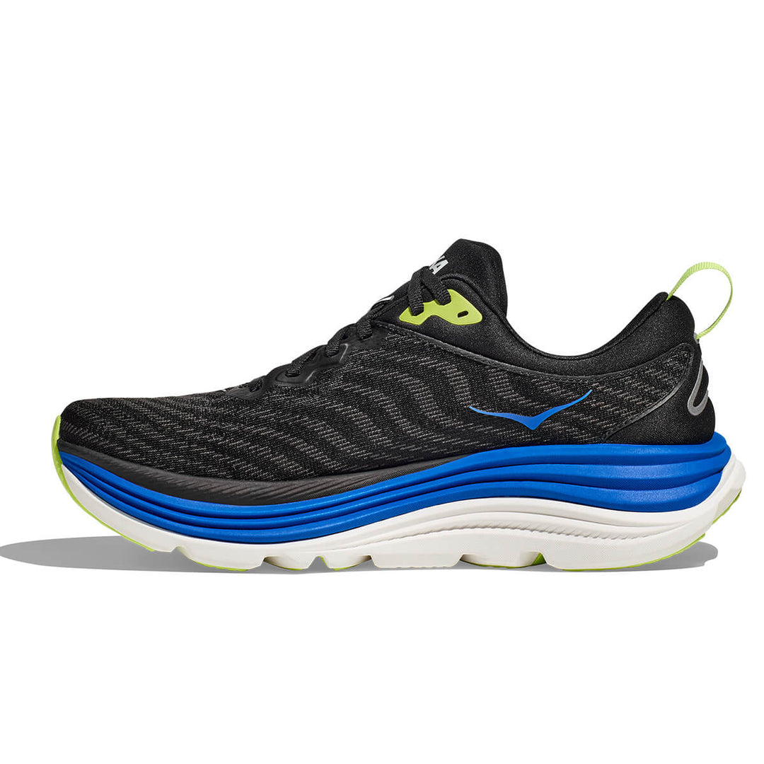 Hoka Gaviota 5 Mens | Black / Electric Cobalt side