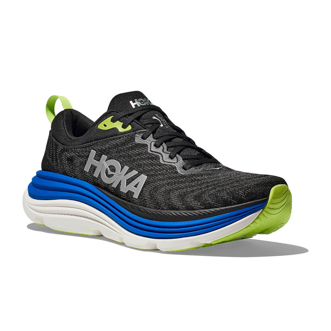 Hoka Gaviota 5 Mens | Black / Electric Cobalt front