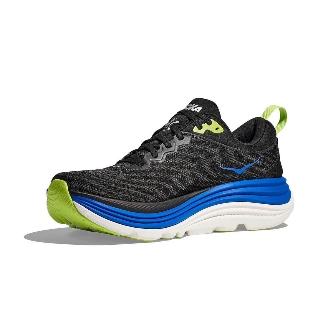 Hoka Gaviota 5 Mens | Black / Electric Cobalt side