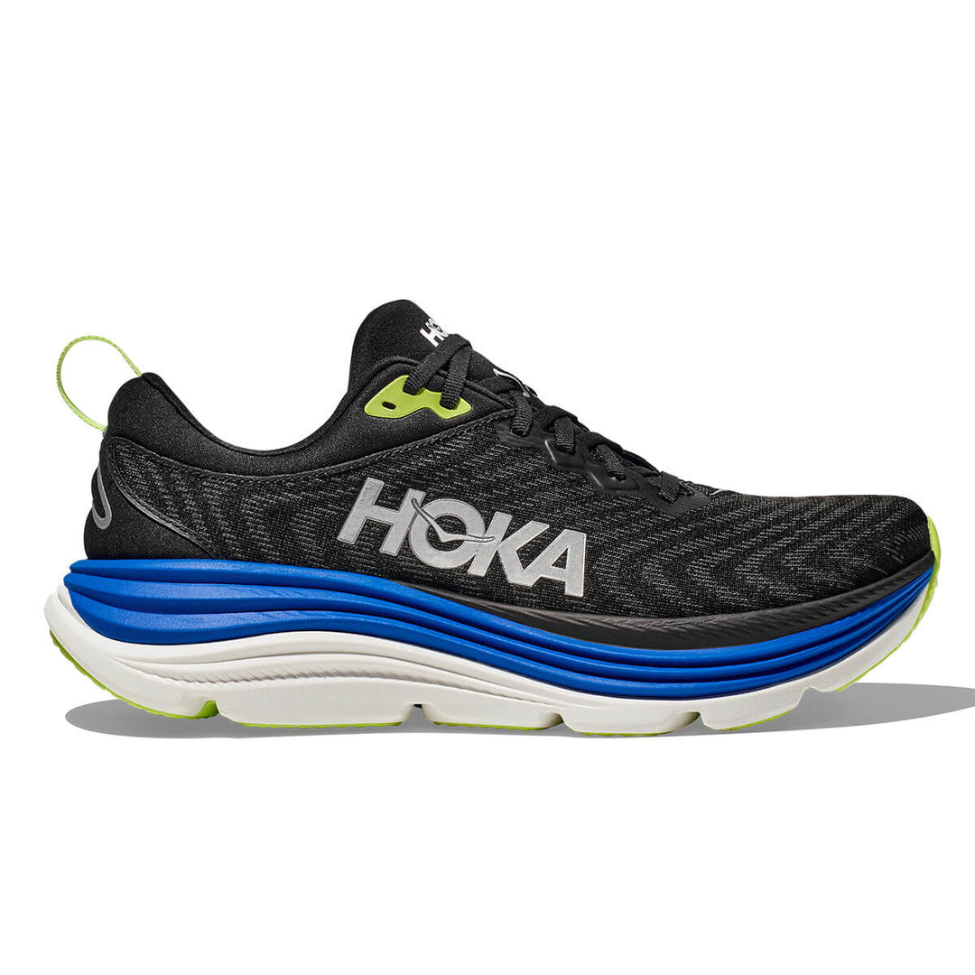 Hoka Gaviota 5 Mens | Black / Electric Cobalt running shoes