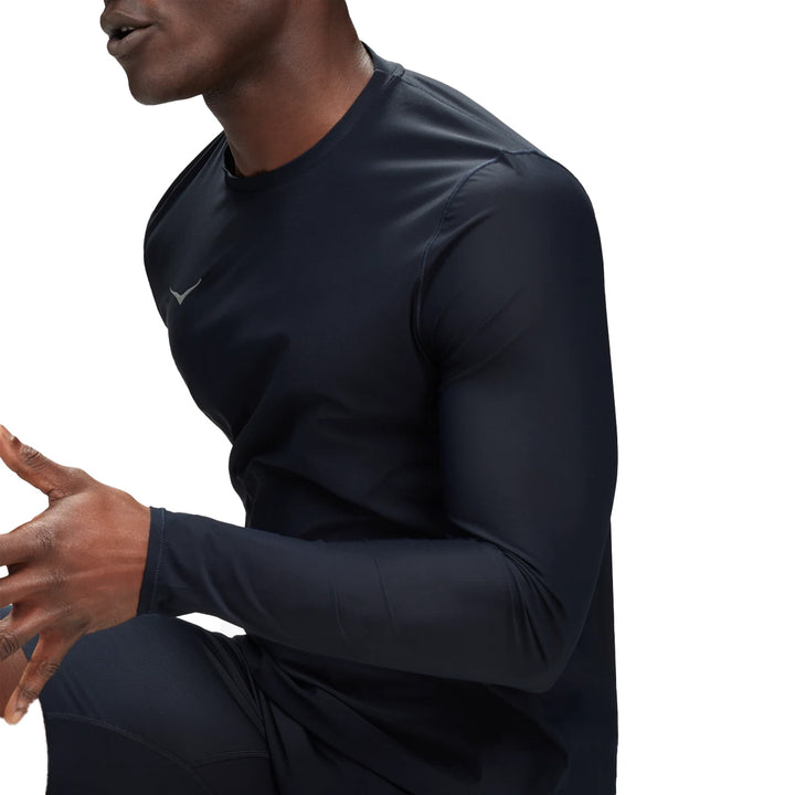 Hoka Airolite Run Long Sleeve Mens | Black