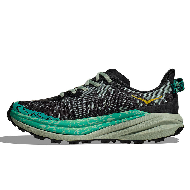 Hoka Speedgoat 6 Womens | Black / Aloe Vera