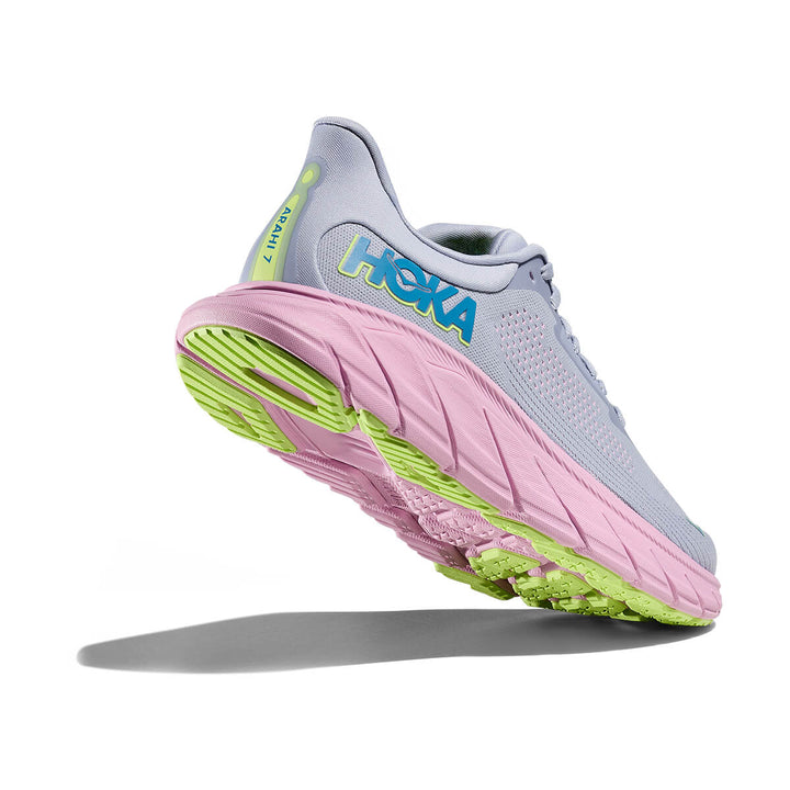 Hoka Arahi 7 Womens | Gull / Pink Twilight back up