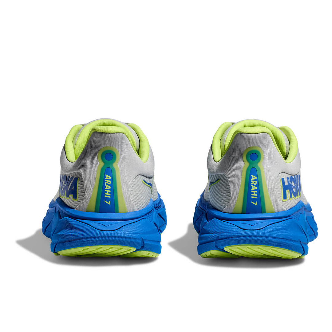 Hoka Arahi 7 Mens | Stardust / Electric Cobalt back