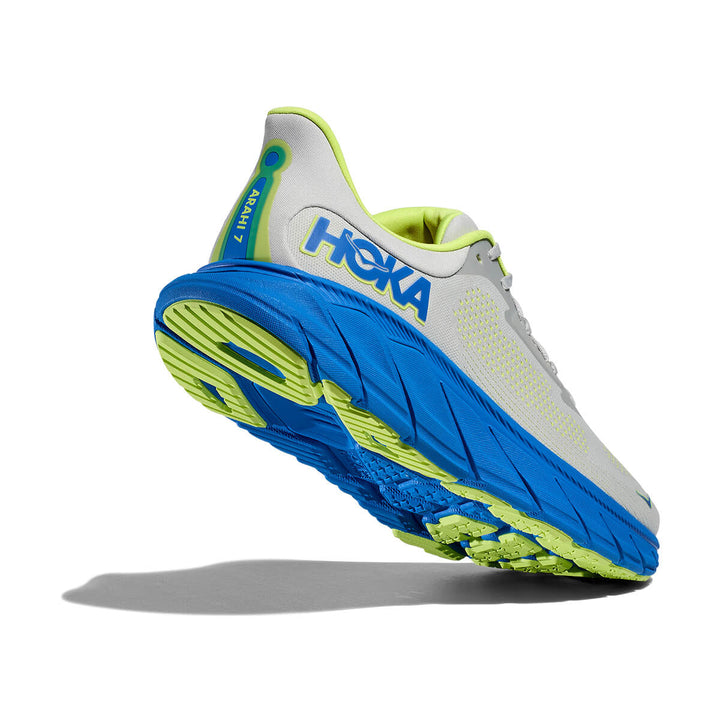 Hoka Arahi 7 Mens | Stardust / Electric Cobalt back up