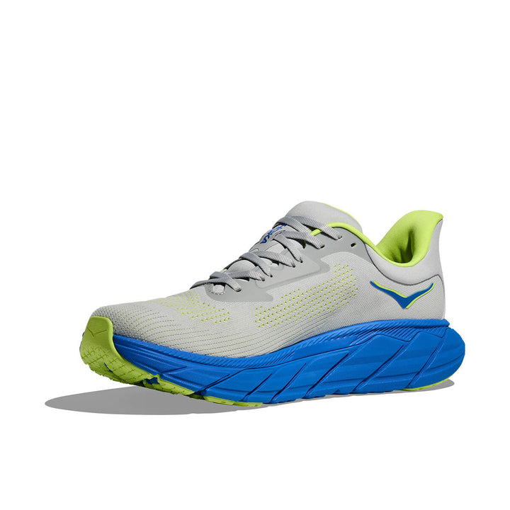 Hoka Arahi 7 Mens | Stardust / Electric Cobalt front side