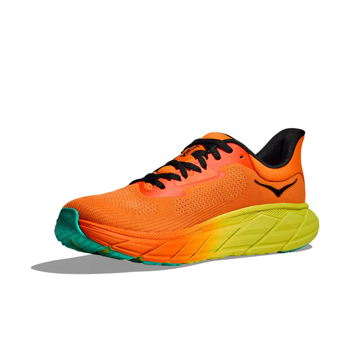 Hoka Arahi 7 Mens | Electric Tangerine / Black running shoes