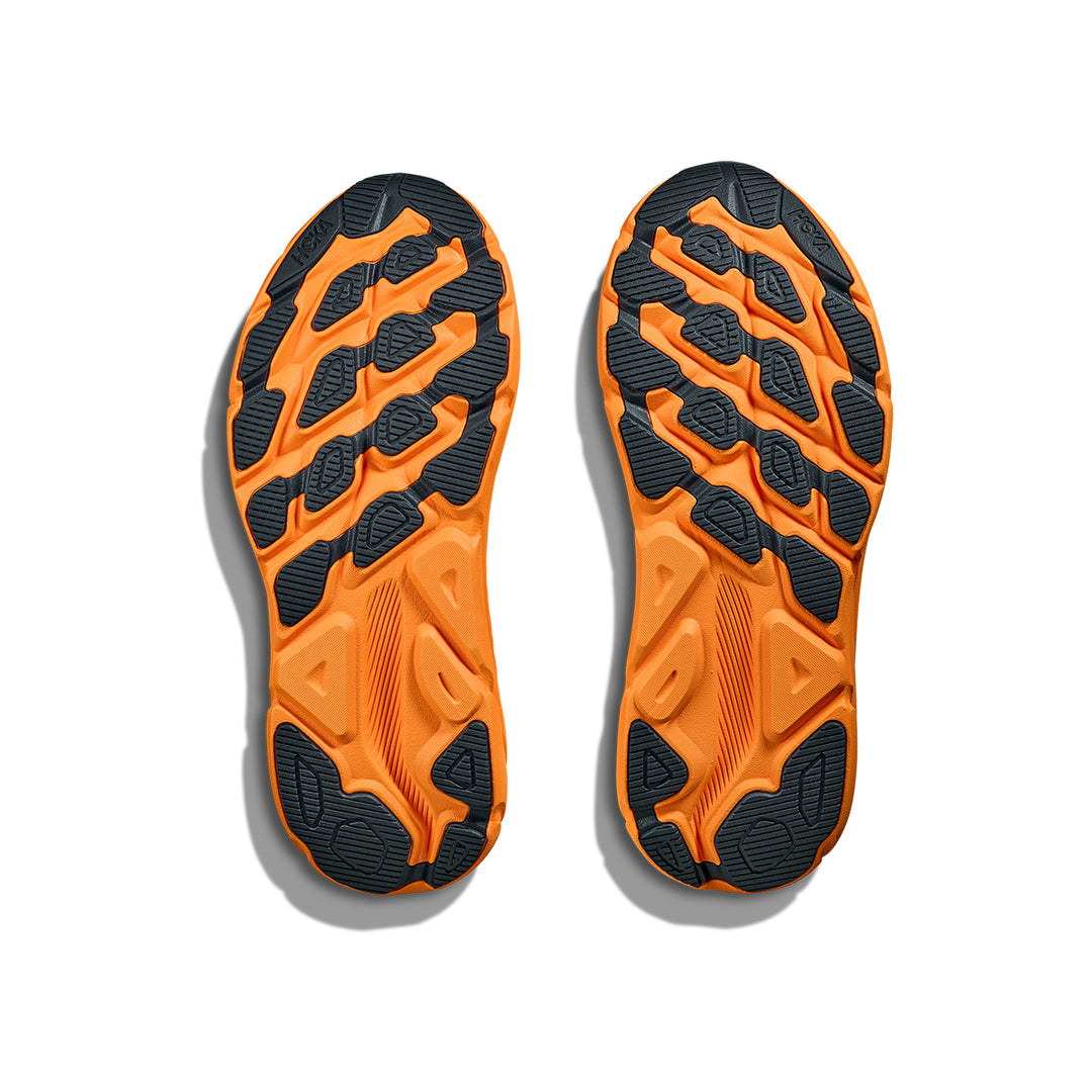 Hoka Clifton 9 GTX Mens | Stormy Skies / Orange Zest