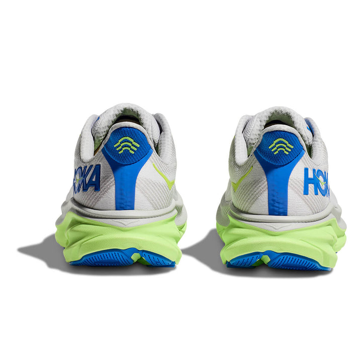 Hoka Clifton 9 Mens | Stardust / Electric Cobalt back