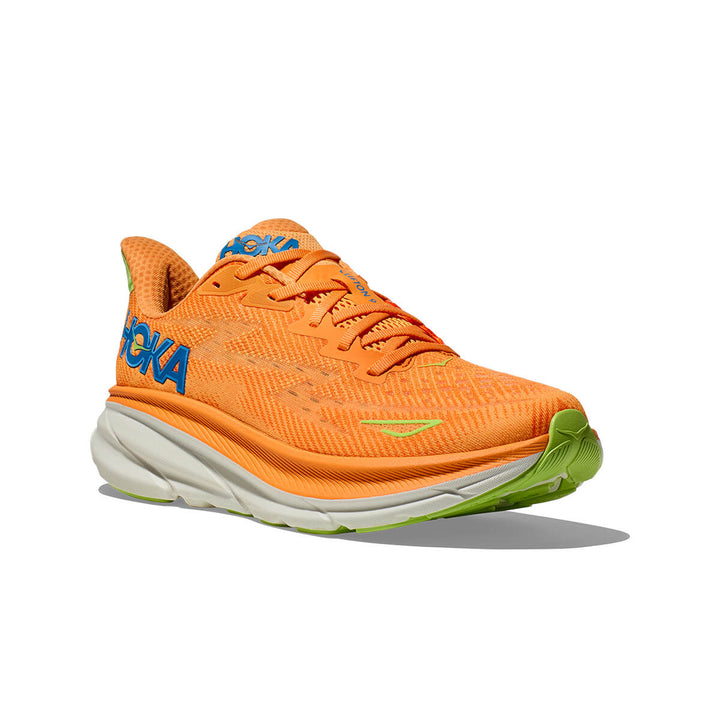 Hoka Clifton 9 Mens | Solar Flare / Lettuce front