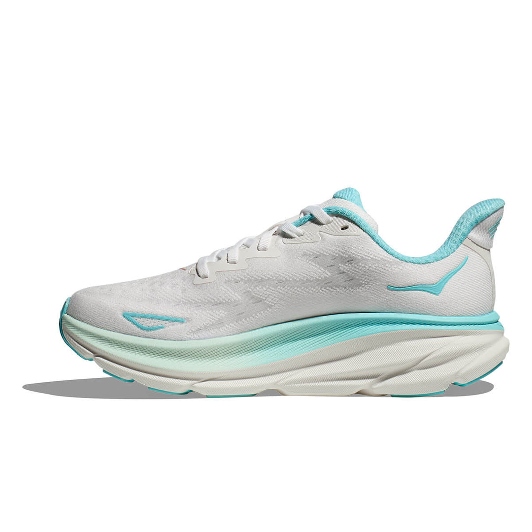 Hoka Clifton 9 Womens | Frost / Rose Gold medial side