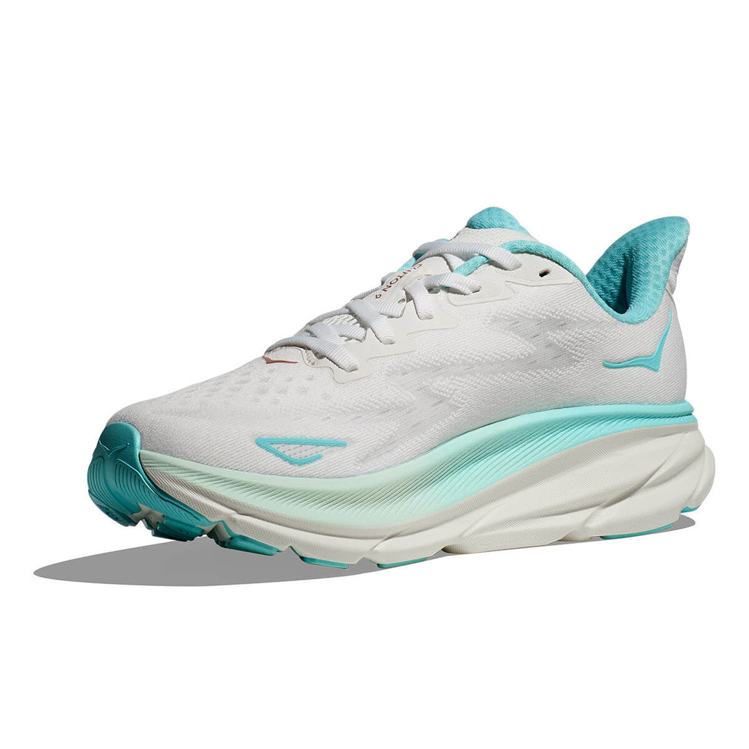 Hoka Clifton 9 Womens | Frost / Rose Gold cushioning