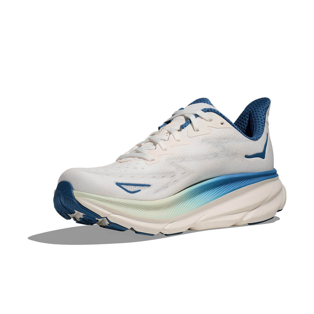 Hoka Clifton 9 Mens | Frost / Gold cushioning