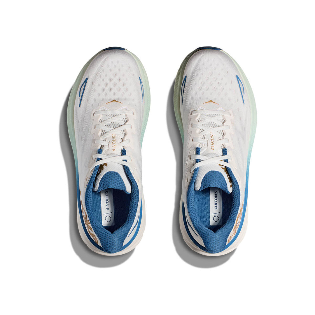 Hoka Clifton 9 Mens | Frost / Gold top