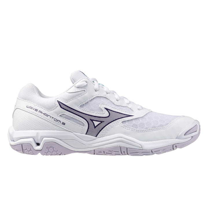 Mizuno Wave Phantom 3 Womens | White/violet Indigo/camellia Rose