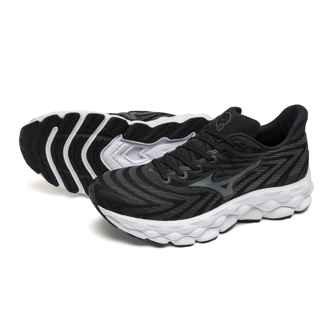 Mizuno Wave Sky 8 Mens | Black/metallic Gray/white