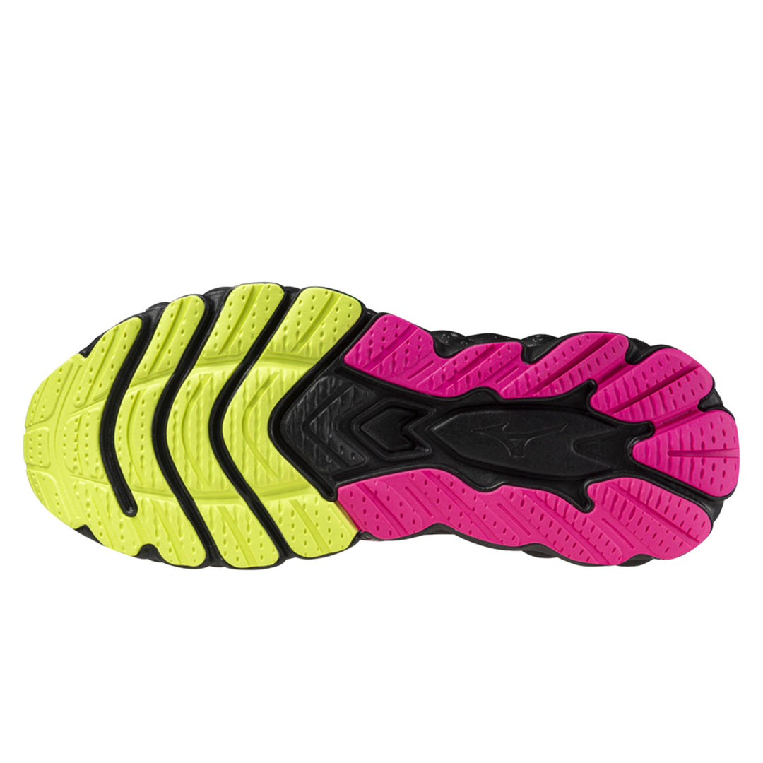 Mizuno Wave Sky 8 Unisex | Black/silver/pink Tetra