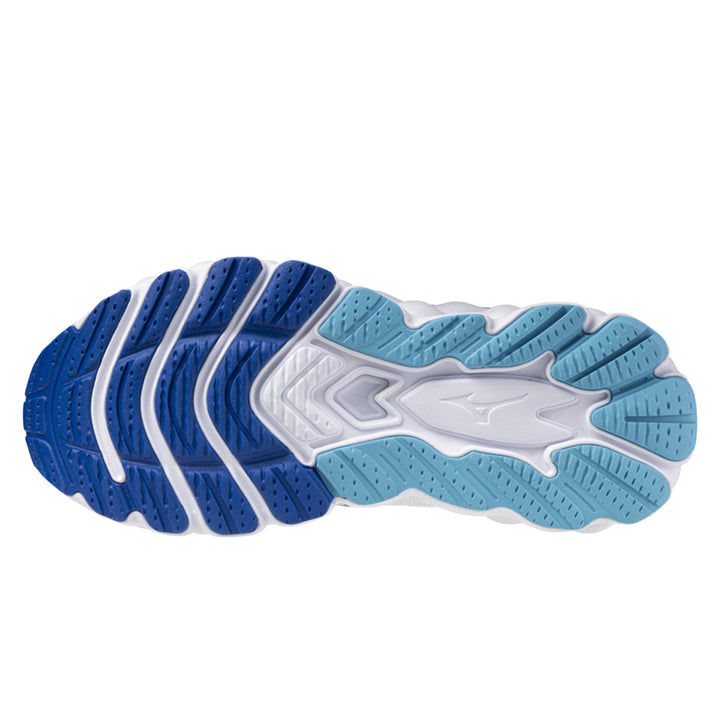 Mizuno Wave Sky 8 Womens | White/laser Blue/mugen Blue