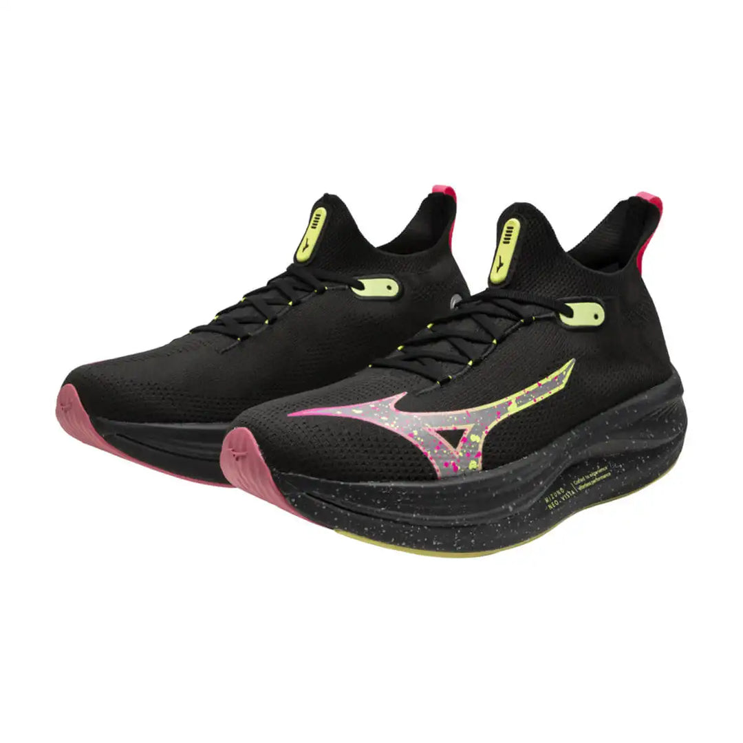 Mizuno Neo Vista Unisex | Black/silver/pink Tetra pair