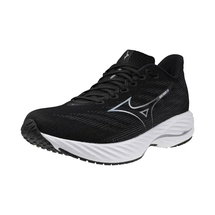 Mizuno Wave Rider 28 Mens | Black/silver/ebony