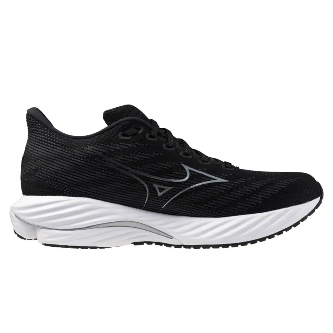 Mizuno Wave Rider 28 Mens | Black/silver/ebony