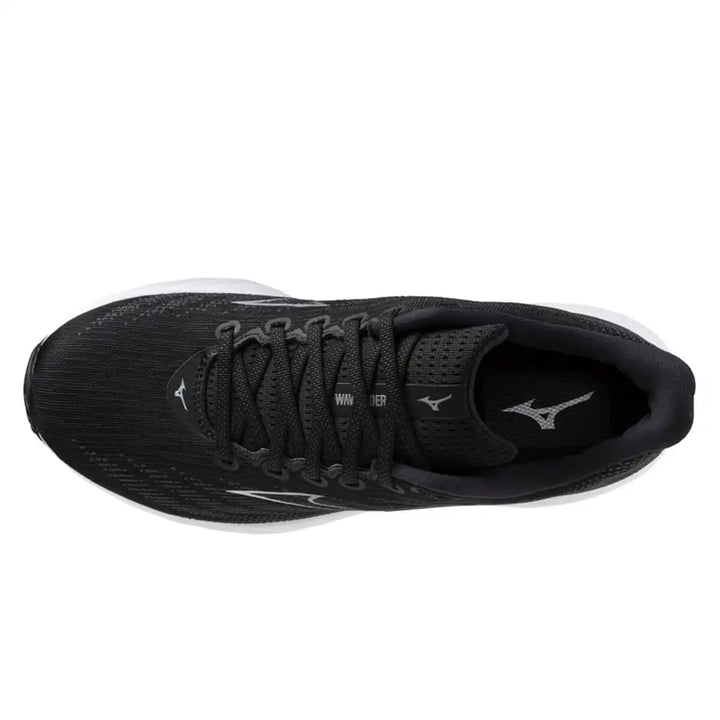 Mizuno Wave Rider 28 Mens | Black/silver/ebony