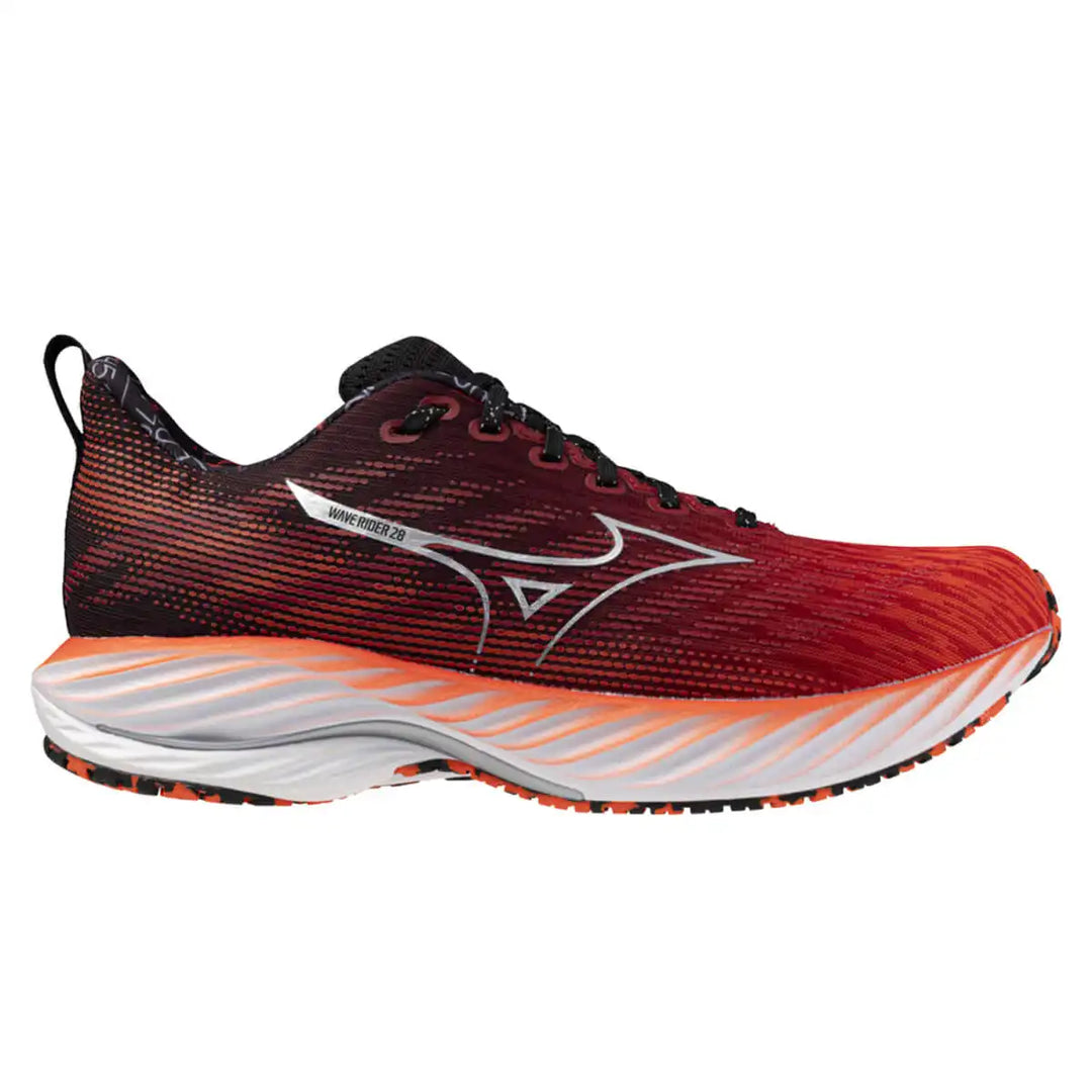 Mizuno Wave Rider 28 Unisex | Mizuno Ignition Red/silver/black running shoes