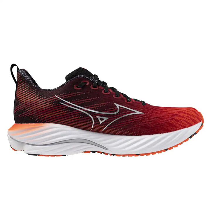 Mizuno Wave Rider 28 Unisex | Mizuno Ignition Red/silver/black medial side